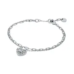 MICHAEL KORS - Brazalete Micahel Kors Mujer. Brazalete Latón Plateado MKJ8366CZ040
