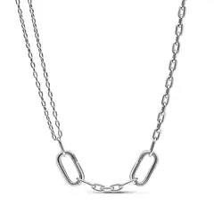 PANDORA - Collar ME Eslabones Doble Link Plata Esterlina