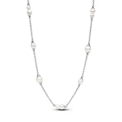 PANDORA - Collar Estación Perlas Cultivadas en Agua Dulce Plata Esterlina