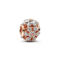 PANDORA - Charm Herbario Brillante Recubrimiento en Oro Rosa