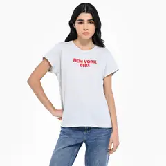 SYBILLA - Camiseta Mujer Manga corta de Algodón