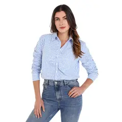 MOSSIMO - Camisa Mujer Manga larga de Algodón