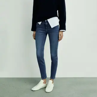 MANGO - Jean Skinny Mujer Tiro medio
