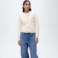 MANGO - Chaqueta Mujer Tejido