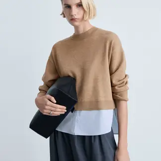 MANGO - Saco Mujer Tejido