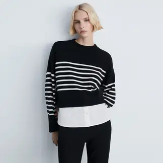 MANGO - Saco Mujer Tejido