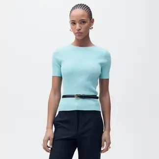 MANGO - Saco Mujer Tejido