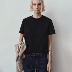 MANGO - Camiseta Mujer Manga corta de Algodón