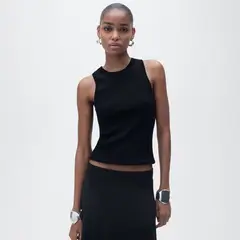 MANGO - Top esqueleto Mujer Sin mangas