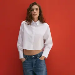 MANGO - Camisa Mujer Manga larga