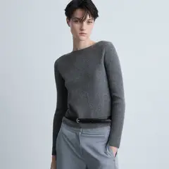 MANGO - Saco Mujer Tejido