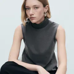 MANGO - Top esqueleto Mujer Sin mangas