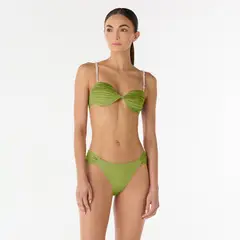 PALMACEA SWIMWEAR - Panty vestido de baño Vichy Fara con estampado y cortes laterales
