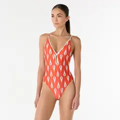 PALMACEA SWIMWEAR - Vestido de baño enterizo Lucia Fara con corte en escote