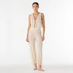 PALMACEA SWIMWEAR - Salida de baño Tebe Tofu pantalón con pretina elástica