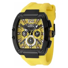 INVICTA - Reloj Hombre Racing. Reloj Silicona Amarillo