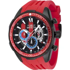 INVICTA - Reloj Hombre Racing. Reloj Silicona Rojo