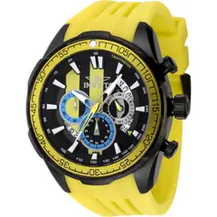 INVICTA - Reloj Hombre Racing. Reloj Silicona Amarillo