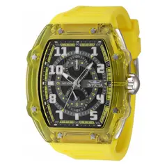 INVICTA - Reloj Hombre Racing. Reloj Silicona Amarillo