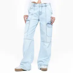 SYBILLA - Jean Wide leg Mujer Tiro alto