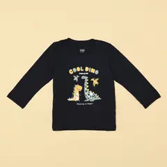 YAMP - Camiseta Bebé niño con Estampado Manga larga Algodón