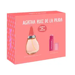 AGATHA RUIZ DE LA PRADA - Set de Perfume Mujer Perfume Gotas de color EDT 100ml, lip & cheek stick