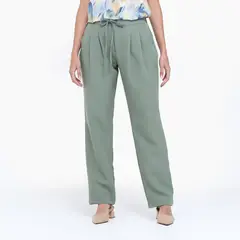 SOUTHLAND - Pantalón Recto Mujer Tiro alto
