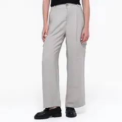 UNIVERSITY CLUB - Pantalón Wide leg Mujer Tiro alto