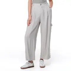 UNIVERSITY CLUB - Pantalón Wide leg Mujer Tiro alto