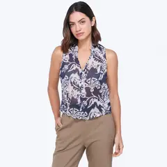 UNIVERSITY CLUB - Top Mujer Con aplique Sin mangas