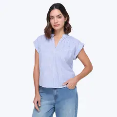 UNIVERSITY CLUB - Camisa Mujer Sin mangas de Algodón