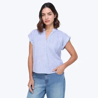 UNIVERSITY CLUB - Blusa Mujer Manga corta de Algodón
