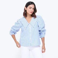 UNIVERSITY CLUB - Camisa Mujer Manga larga de Algodón