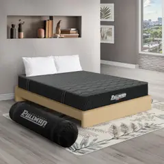 PULLMAN - Colchón con Base Cama King Firme Ortopédico con Pillow Espumado Casata Pack 200 x 200 cm + 2 Almohada