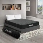 PULLMAN - Colchón con Base Cama King Firme Ortopédico con Pillow Espumado Casata Pack 200 x 200 cm + 2 Almohada