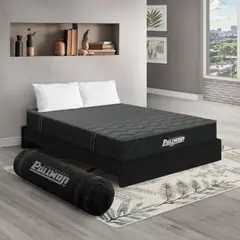 PULLMAN - Colchón con Base Cama Doble Firme Ortopédico con Pillow Espumado Casata Pack 140 x 190 cm + 2 Almohada