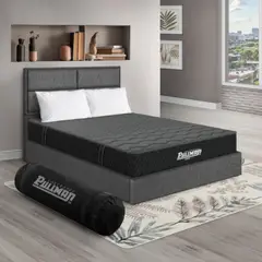 PULLMAN - Colchón con Base Cama Doble Firme Ortopédico con Pillow Espumado Casata Pack 140 x 190 cm + 2 Almohada + Cabecero