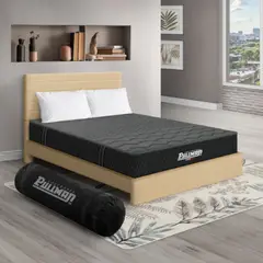 PULLMAN - Colchón Cama Doble Firme Ortopédico con Pillow Espumado Casata Pack 140 x 190 cm + 2 Almohada + Cabecero
