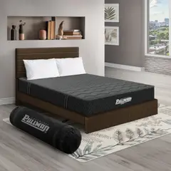 PULLMAN - Colchón Cama Doble Firme Ortopédico con Pillow Espumado Casata Pack 140 x 190 cm + 2 Almohada + Cabecero