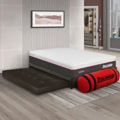 PULLMAN - Colchón con Base Cama Nido Doble Firme Ortopédico con Pillow Espumado Foampack 140 x 190 cm