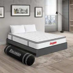PULLMAN - Colchon Con Basecama Semidoble Intermedio Resortes Orthopack Btu 190 x 120