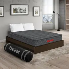 PULLMAN - Colchon Con Basecama Queen Intermedio Resortes Orthopack Btu 190 x 160