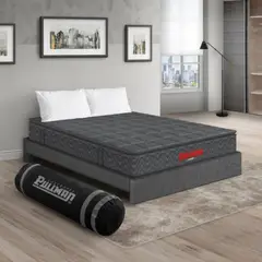 PULLMAN - Colchon Con Basecama Queen Intermedio Resortes Orthopack Btu 190 x 160