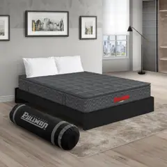 PULLMAN - Colchon Con Basecama King Intermedio Resortes Orthopack Btu 200 x 200