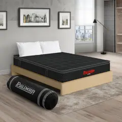PULLMAN - Colchon Con Basecama Sencillo Intermedio Resortes Orthopack Btu 190 x 100