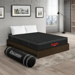PULLMAN - Colchon Con Basecama Queen Intermedio Resortes Orthopack Btu 190 x 160