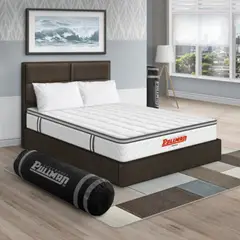 PULLMAN - Colchon Con Cama Queen Intermedio Resortes Orthopack Btu 190 x 160