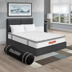 PULLMAN - Colchon Con Cama Queen Intermedio Resortes Orthopack Btu 190 x 160