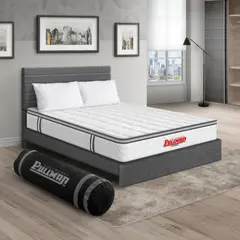 PULLMAN - Colchon Con Cama Queen Intermedio Resortes Orthopack Btu 190 x 160