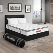 PULLMAN - Colchon Con Cama Queen Intermedio Resortes Orthopack Btu 190 x 160